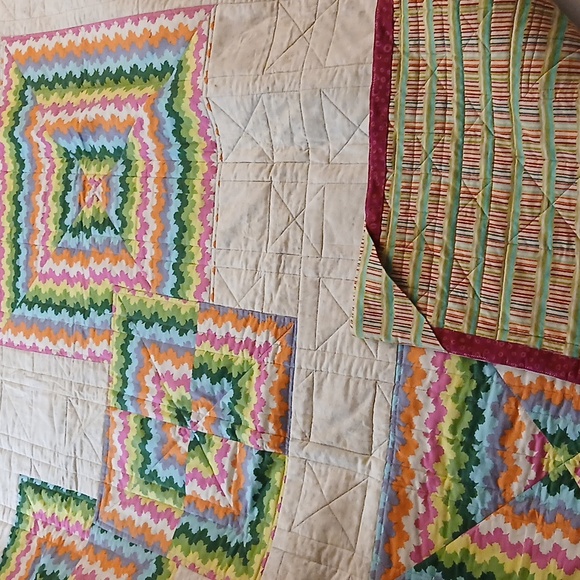 Handmade Colorful Quilt - Picture 4 of 14
